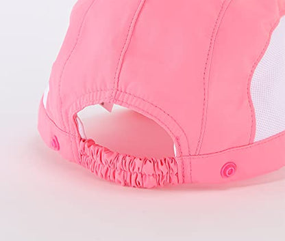 Connectyle Kids Sun Hat with Removable Neck Flap UPF 50+ Sun Protection Baseball Cap Summer Beach Sun Hats 3-6 Years - color: Pink
