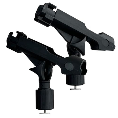 2 Pack Fishing Rod Holder with Track Mount Universal T-Shaped Screw Mounted on Rail for Kayak, Canoe, Fishing Boat - color: 2Pack Rod Holders