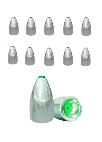 TOASIS Fishing Steel Weights Rubber-core Tube Sinkers - style: 20g/0.7_oz-10pcs