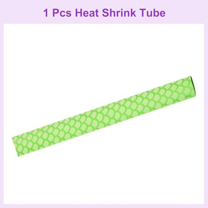 DMiotech Heat Shrink Sleeve Wrap Tubing x Tube Tubing for Fishing Rod Grips and Other Grips, Non Slip - Insulation - Waterproof 40'' Lengths, Dia 25mm Green Scales - color: Green Scales, size: Dia 25mm