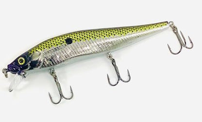 Luck E Strike STX Jerkbait, 4.5 Inch Suspending Hydrodynamic Fishing Lure, Made in The USA - color: Purple Passion