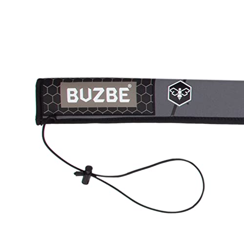 BUZBE Casting Quik-Shield Rod Cover, Fishing Rod Sleeve, Rod Sock, Neoprene Rod Cover, Casting Rod Cover - color: Light Grey