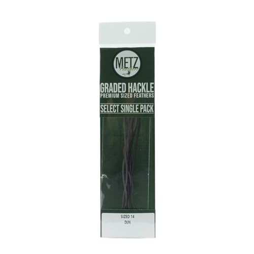Metz Select Hackle Single Pack - color: Dun, size: 14