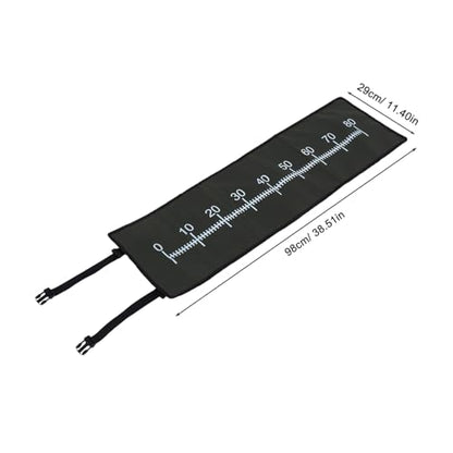 BESPORTBLE Portable Fish Measuring Board Lightweight Fish Ruler Pad with Accurate Scales Durable Fishing Accessory for Quick Measurements and Easy Cleaning
