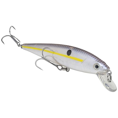 Strike King KVD Jerkbait 2 Hook - color: Chartreuse Shad, size: 4.5 in, 3/8 oz