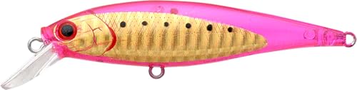 LUCKY CRAFT Pointer 78SP Fishing Lures, 3" Freshwater Bass & Trout Lures, Suspending 4ft-5ft Depth, Jerkbait, Bass Fishing Gear and Accessories, Ghost & Aurora - color: 717 Ghost Pink Gold Sardine