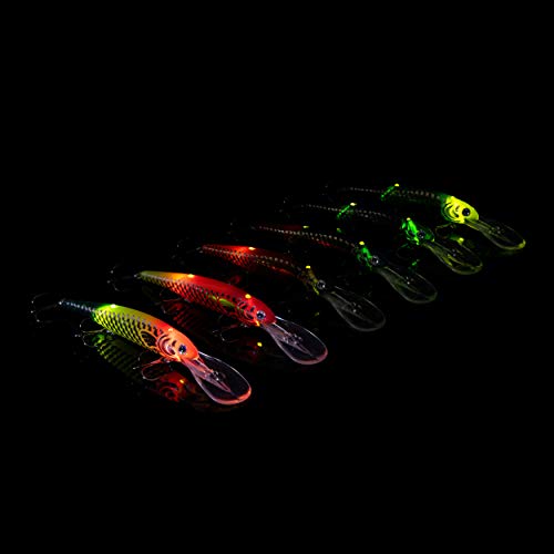 Bandit Generator Multi-Species Minnow Jerkbait Glowing Fishing Lure, Fishing Accessories, Excellent for Bass and Walleye, 4 5/8", 3/4 oz, Spill