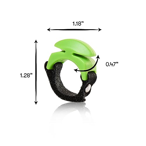 Line Cutterz Rust-Free Patented Ceramic Blade Ring Quick Fishing Line Cutter - color: Green, size: Adjustable, style: Single