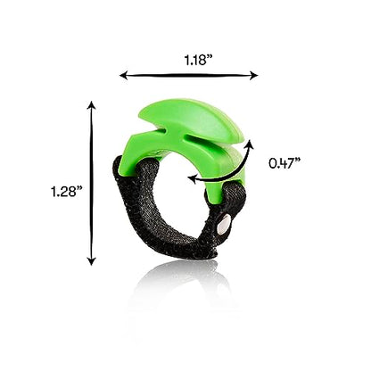 Line Cutterz Rust-Free Patented Ceramic Blade Ring Quick Fishing Line Cutter - color: Green, size: Adjustable, style: Single