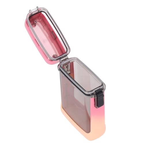 Pocket Case, Transparent Sealing Multifunctional ID Card Holder with Lanyard for Swimming Rafting Beach Outdoor Sports (Gradient Pink) - color: Gradient Pink