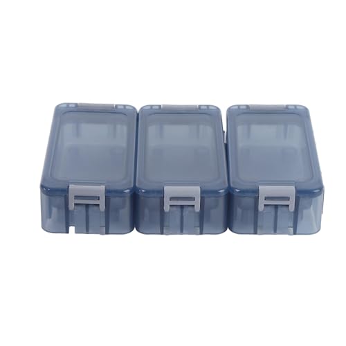 Small Tackle Box, Portable Fishing Gear Organizer with Transparent Window and Luminous Seal, for Anglers and Fishing Beginners (Transparent Blue) - color: Transparent Blue