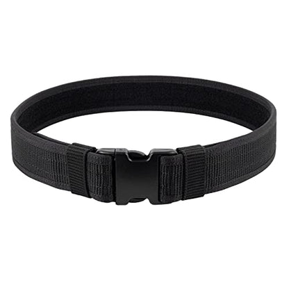 Security EMS EMT Firefighters Work Belt 2" Wide Camping Hiking Utility Tool Belt Airsoft Paintball Gear Holster Belt - color: Black(2 Inch Width), size: Small