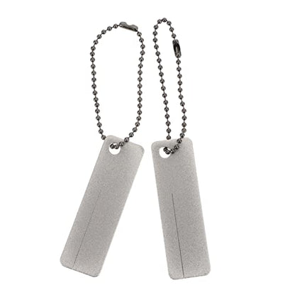 DOITOOL 2 Pcs Diamond Sharpening Stone Whetstone Pocket Mini 2.55 X 0.78 X 0.03 in for Kitchen Knives Outdoor Knives Fishing Hooks Scissors Camping