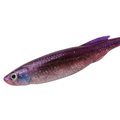 Berkley PowerBait Drip Swimmer Fishing Soft Bait - color: HD Purple Shiner, size: 3"