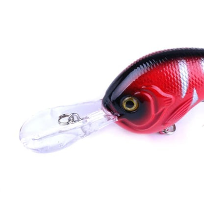 Fishing Lures Kit Mix Includes Minnow Popper Crankbait and Fish Hook for Fishing Saltwater Freshwater Trout Bass Salmon - color: 17APCS