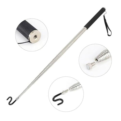 Pickup Grabber Telescopic Magnetic Pickup Tool with Hook Pick-Up Pole Wire Fish Stick Pocket extendable Magnet Pickup Tool 8.86ft - size: 8.86 FT