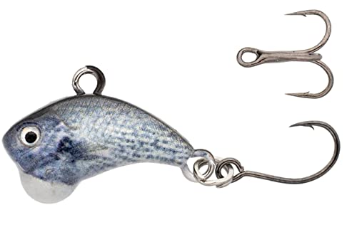 Z-Viber Micro - Ultra Light and Ice Fishing Lure - Mini Lipless Crankbait - 1/16oz Rattle Bait (0.6") - color: Real Crappie "Match The Hatch"
