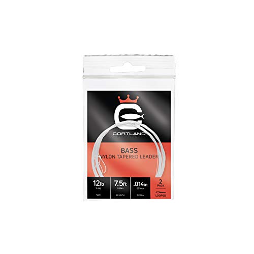 12lb Clear Nylon Monofilament Single Strand Tapered Bass Fishing Line by Cortland - size: 8lb