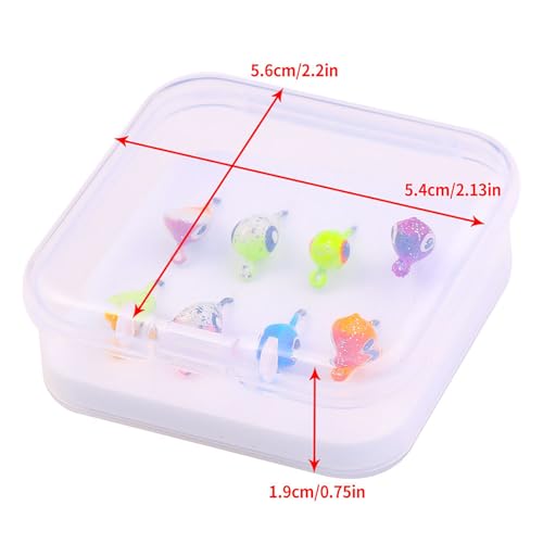 Ice Fishing Jigs Kit Essential Ice Fishing Lures for Beginners to Hook Big Fish and Reel in The Fun! - color: A8Pcs