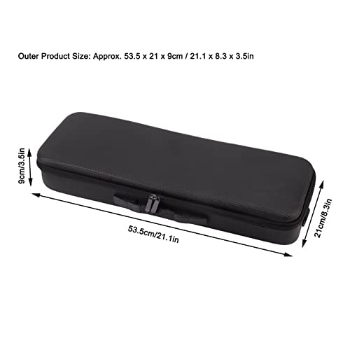 Fishing Rod Case, Large Capacity Multifunctional Waterproof Fishing Rod Bag Built in Shockproof Foam Padding, Fishing Tackle Bag with Detachable Adjustable Shoulder Strap for Travel Gift for Men Dad