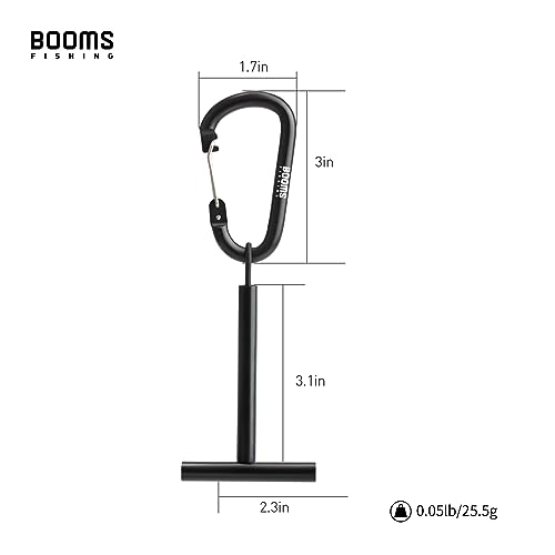 Booms Fishing SH1 Fly Fishing Tippet Spool Holder 2 Pack - color: Black 2pcs