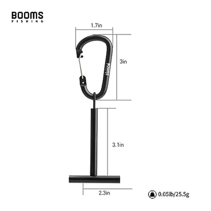 Booms Fishing SH1 Fly Fishing Tippet Spool Holder 2 Pack - color: Black 2pcs