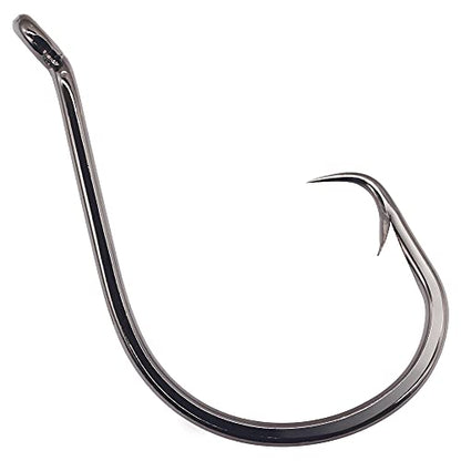 XFISHMAN Circle-Hooks-Fishing-Equipment-Octopus-Hooks-Saltwater-50 Pack #1 –12/0 - color: Black, size: 5/0 50-Pack