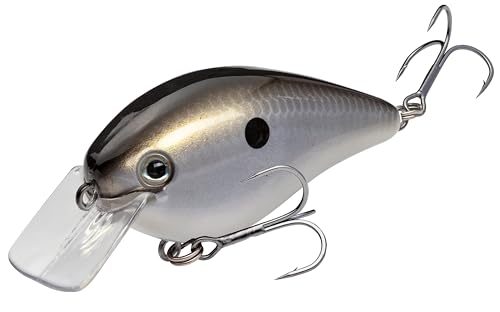 Strike King KVD 1.5 Hard Knock Fishing Lure, 3/8 oz, 3D Lifelike Eyes - color: Gizzard Shad, size: 3/8oz