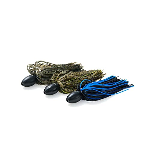 nako. Tungsten Skirted Punch Weights, Fishing Weights, Fishing Sinkers Kit for Punch Rig - color: Green Pumpkin with Brown Craw, size: 3/8 oz 3-piece