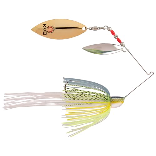 Strike King KVD Finesse Spinnerbait Fishing Lure, Perfect Skirt - color: Chartreuse Sexy Shad, size: 1/2-Ounce
