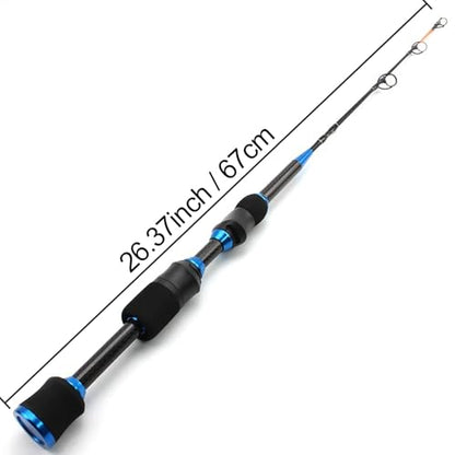 Model YG903 Superhard Winter Ice Fishing Rod 67cm 70g Carbon Heavy Ultrashort Spinning Rod Travel Fishing Tackle Fish Rods