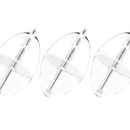 Dr.Fish 10 Pack Fishing Slip Cast Spin Floats Line Float 3 Sizes Fly Fishing Bobbers Oval Floats Bubble Bobber