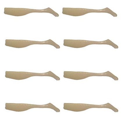 Fishing Lures for Speckled Trout, Redfish, Bass - Louisiana Paddle Tail Swimbaits for Freshwater and Saltwater - color: Glow
