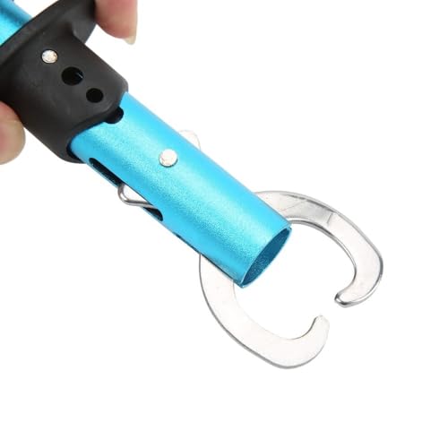 2 Pcs Stainless Steel Fish Lip Gripper - Portable Secure Fish Holder for Freshwater Saltwater Fishing Accessories(Blue) - color: Blue