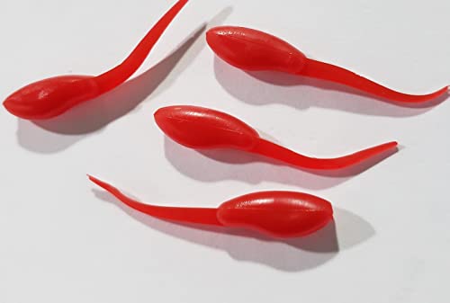 Small Fry 40 Pack (1.75 Inch) Crappie, Panfish, Bass and More - color: Red