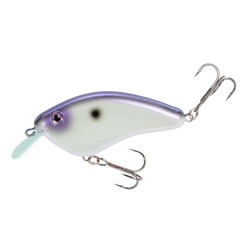 Strike King Hardliner Fishing Lure, Flat Sided Crankbait, Circuit Board Lip, Extra Tight Wobble, Size 4 Treble Hooks - color: Hornet Blue