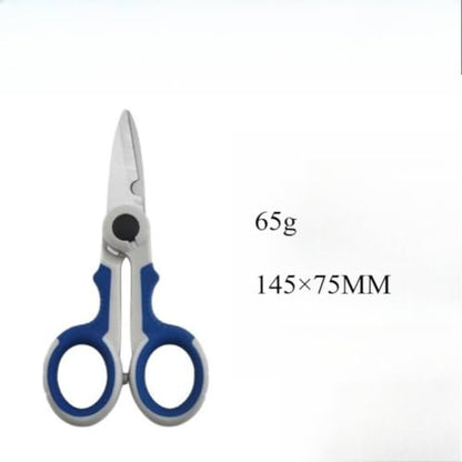 Fishing Scissors,3 in 1 Multi Tool Line Cutter,Stainless Steel Braided PE Line Scissors,Hook Sharpener for Fishing Tackle - color: Blue