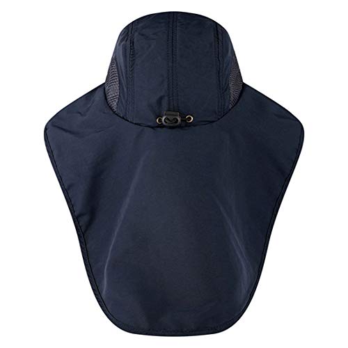 Wide Brim Sun Hat for Men Women,Outdoor UPF 50+ Sun Protection Safari Cap Packable Sun Hat Fishing Hat with Neck Flap