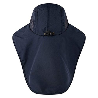 Wide Brim Sun Hat for Men Women,Outdoor UPF 50+ Sun Protection Safari Cap Packable Sun Hat Fishing Hat with Neck Flap