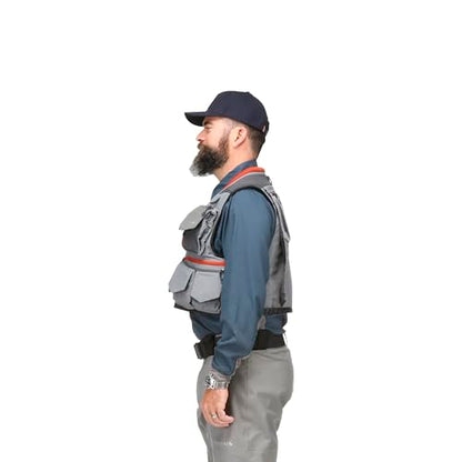 Simms Guide Vest Steel S - size: Small