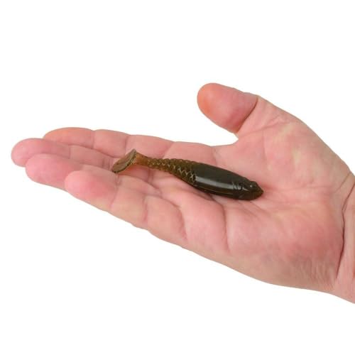 Berkley PowerBait Paddlin' PowerStinger Fishing Soft Bait - color: Green Pumpkin, size: 3 1/2"