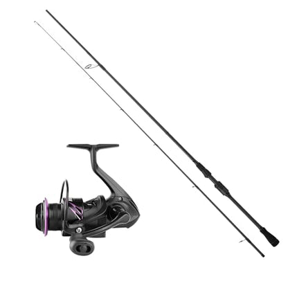 ROOBLINOS BASS Hunter Fishing Rod and Spinning Reel Combo 6.9ft Lightweight Carbon Fiber Fishing Pole Set Freshwater & Saltwater Bass Trout and Panfish Lakes Rivers Fishing - color: BASS HUNTER+PE2500S(shallow spool)