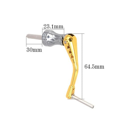 Fishing Reel Handle, Square Shaft Replacement Spinning Handle, EVA Reel Knob Power Handle Arm Grip - size: Large
