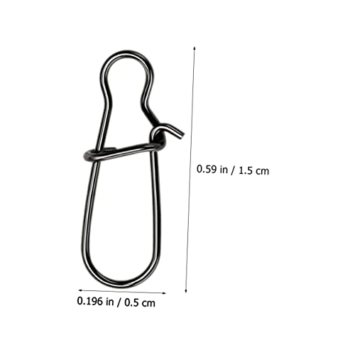 Toddmomy Lure Pin Hook Fishing Lure Connector Fishing Tackle Kit Fishing Snaps Clip Fishing Supply Fishing