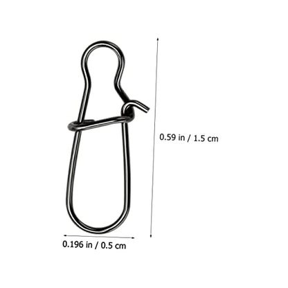 Toddmomy Lure Pin Hook Fishing Lure Connector Fishing Tackle Kit Fishing Snaps Clip Fishing Supply Fishing