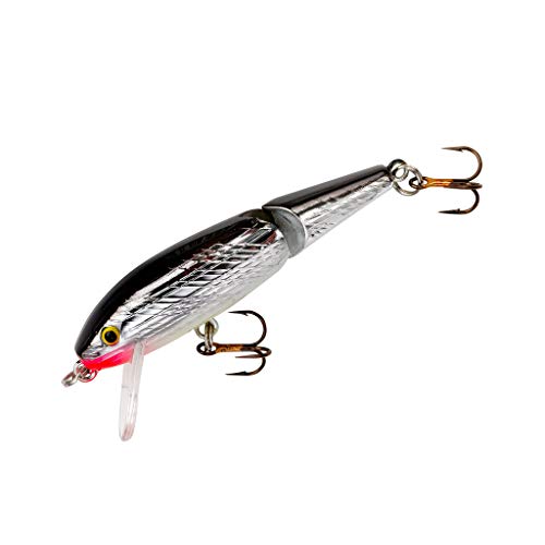 Rebel Lures Jointed Minnow Crankbait Fishing Lure - color: Silver/Black, size: 1 7/8 in (3/32 oz)