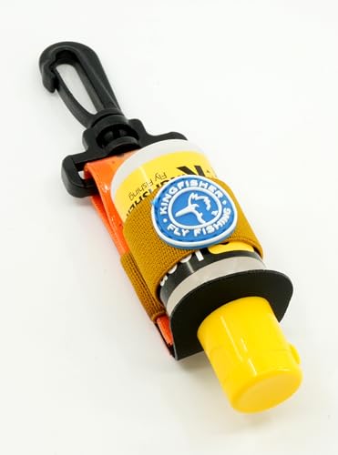 Loon Outdoors Aquel Dry Fly Floatant with Kingfisher Floatant Holder - color: Brown Trout