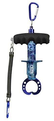 EGO Mini Fish Gripper Tool with Magnetic Release, Extra Wide Jaw, Ergonomic Foam Grip, Aluminum Body, Ideal Fish Lip Gripper for Freshwater and Saltwater, Fishing Gear Compact & Lightweight - color: Ego KRYPTEK - MINI
