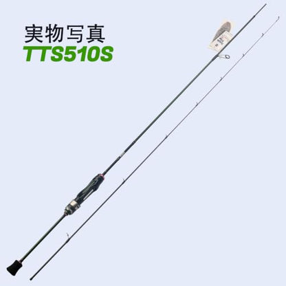 Teton 5'2"-6'6" BFS Fishing Rod Casting & Spinning, Ultra Light Rods, 40T Carbon Fiber Blank, Fuji Guides & Reel Seat, MF Fast Action, 2 Piece Travel Trout Lure Pole - size: Spin 5'10"-S-Fast-TTS510S
