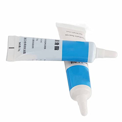Ejoyous Fishing Reel Oil, 2Pcs Reel Oil Lubricant Grease Maintenance Tool Kit for Bearings Spinning Baitcasting Spincast - color: White
